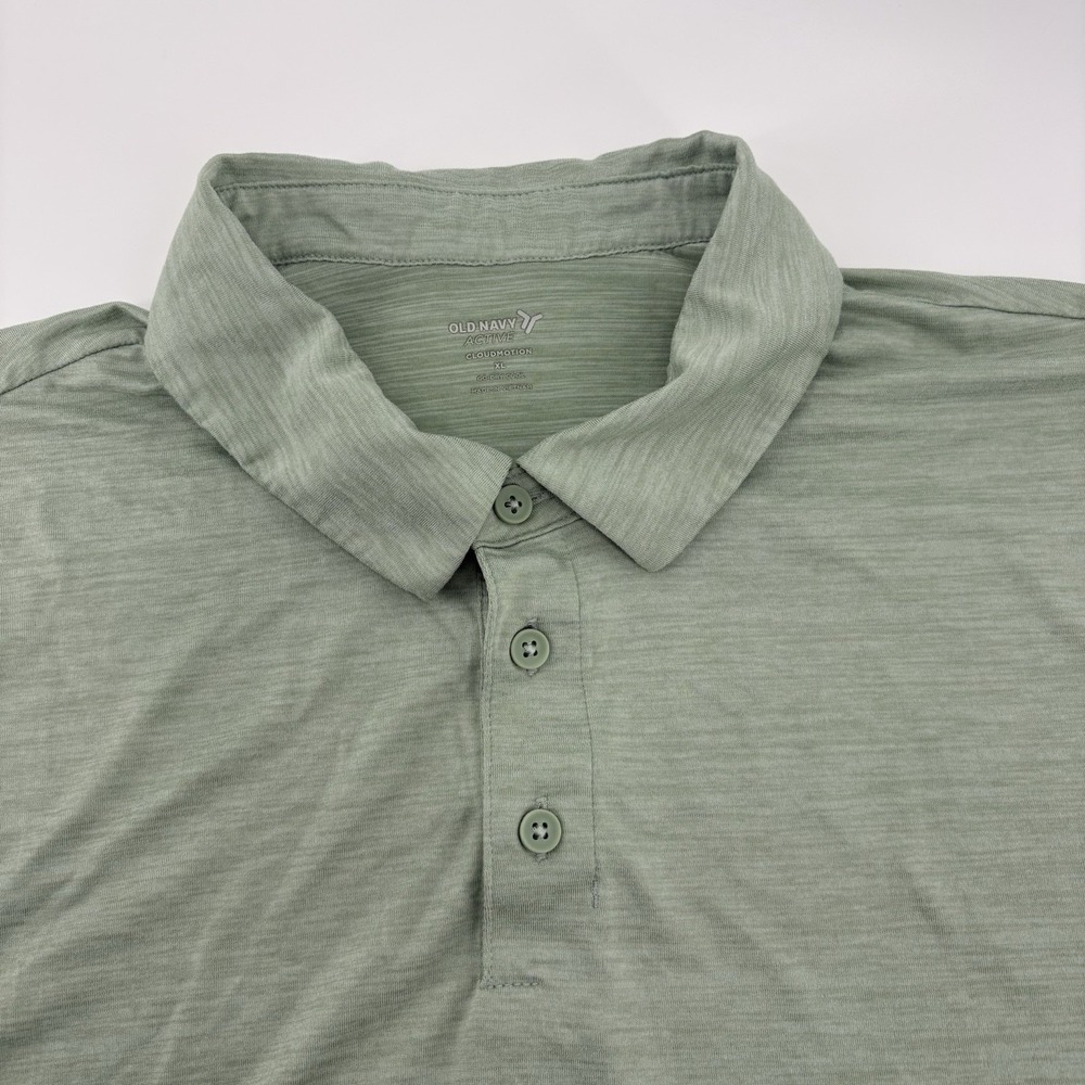 Old Navy Active Cloudmotion Men's Green Polo Shirt Size XL Short Sleeve